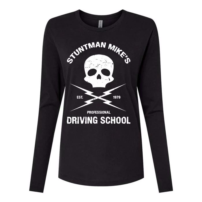 Stuntman Mike's Driving School Womens Cotton Relaxed Long Sleeve T-Shirt