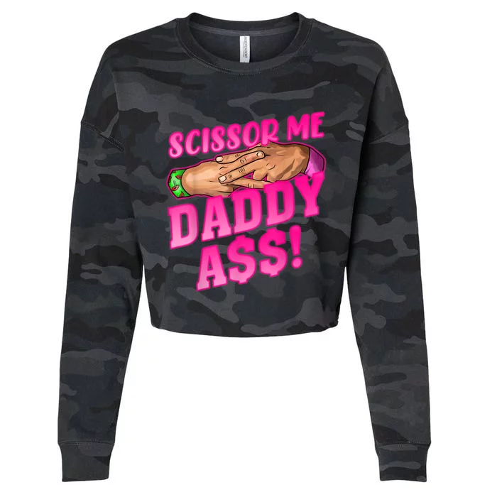 Scissor Me Daddy A$$ Cropped Pullover Crew