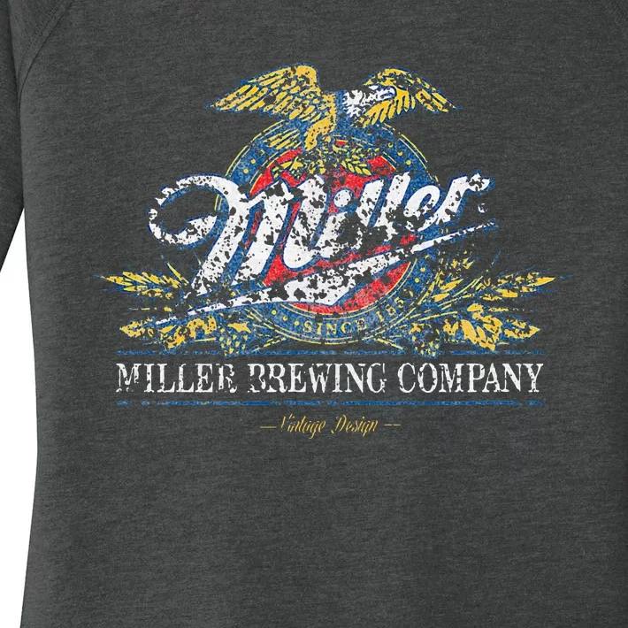 Standard Miller Eagle Crest Beer Women's Perfect Tri Tunic Long Sleeve Shirt