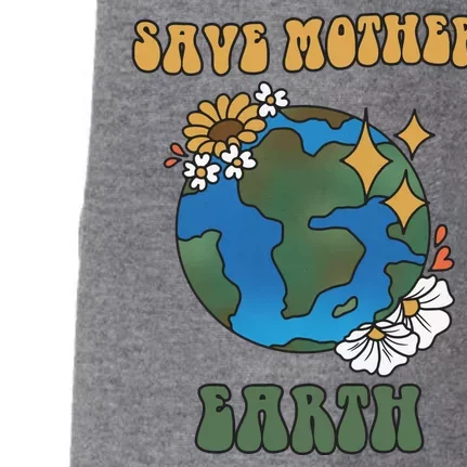 Save Mother Earth Retro Planet Floral Doggie 3-End Fleece Hoodie