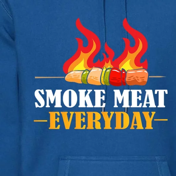 Smoke Meat Everyday Barbecue Cheese Salt Pepper Great Gift Premium Hoodie