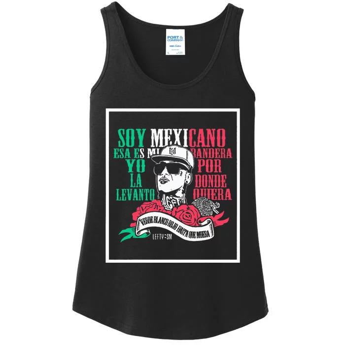 Soy mexicano esa es mi bandera Mexican Rapper Lefty SM Ladies Essential Tank