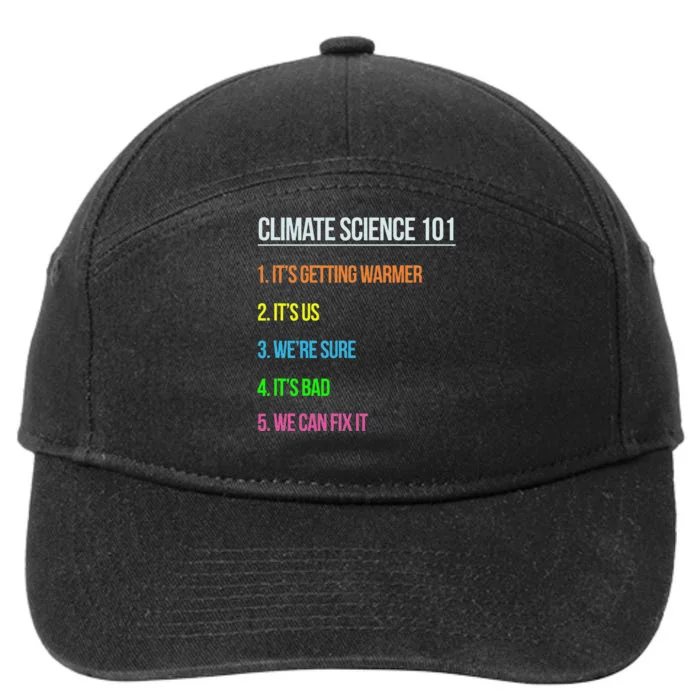 Science March Earth Day Climate Change Scientists 7-Panel Snapback Hat