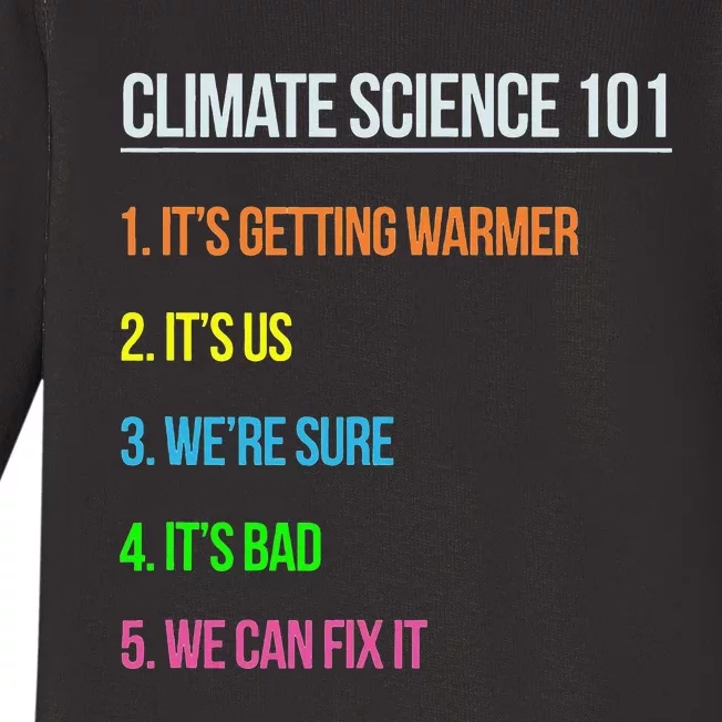 Science March Earth Day Climate Change Scientists Baby Long Sleeve Bodysuit