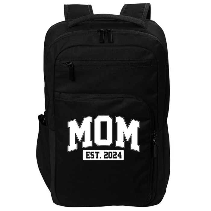 Sporty Mom Est 2024 New Mother Celebrate Mothers Day Impact Tech Backpack