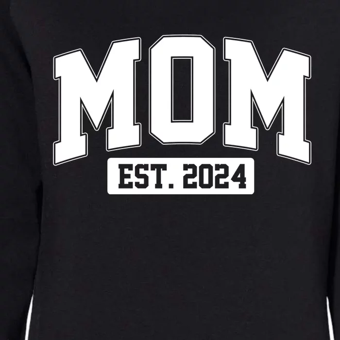 Sporty Mom Est 2024 New Mother Celebrate Mothers Day Womens California Wash Sweatshirt