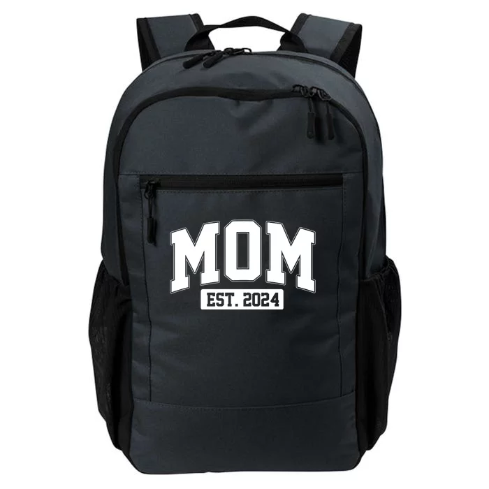 Sporty Mom Est 2024 New Mother Celebrate Mothers Day Daily Commute Backpack