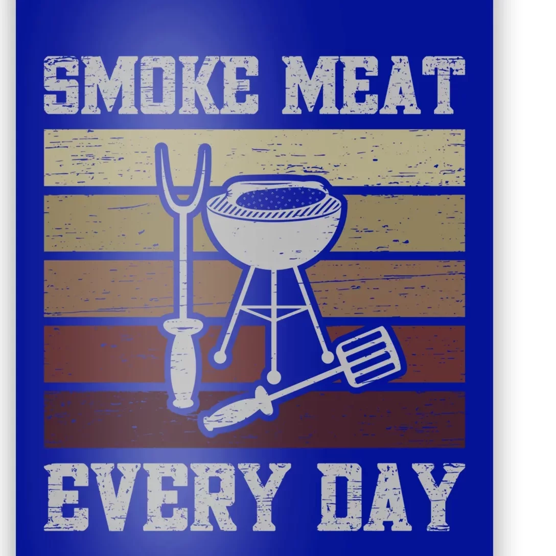 Smoke Meat Everyday Barbecue Grill Griller Grillfather Gift Poster