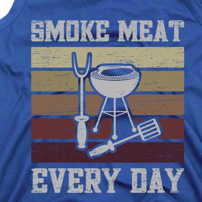 Smoke Meat Everyday Barbecue Grill Griller Grillfather Gift Tank Top