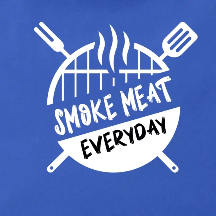 Smoke Meat Everyday Tee Funny Bbq Grilling Gift Zip Tote Bag