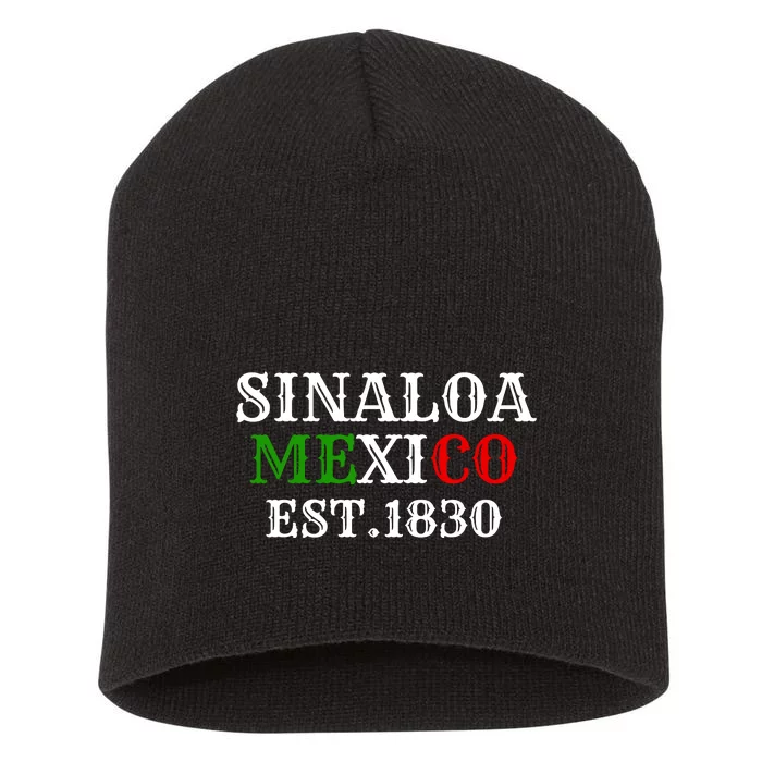 Sinaloa Mexico Est.1830 Short Acrylic Beanie