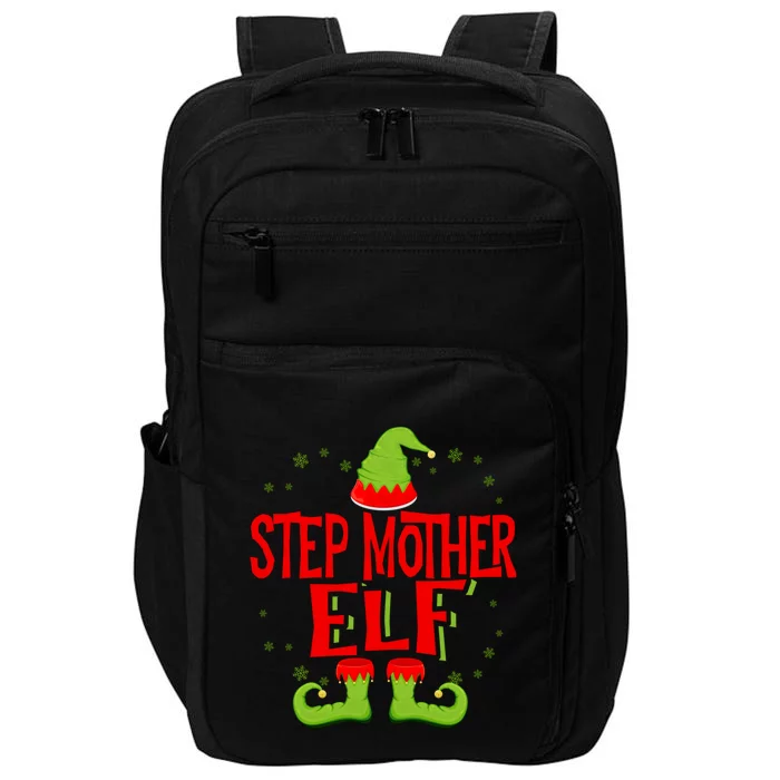 Step Mother Elf Matching Family Christmas Gift Impact Tech Backpack