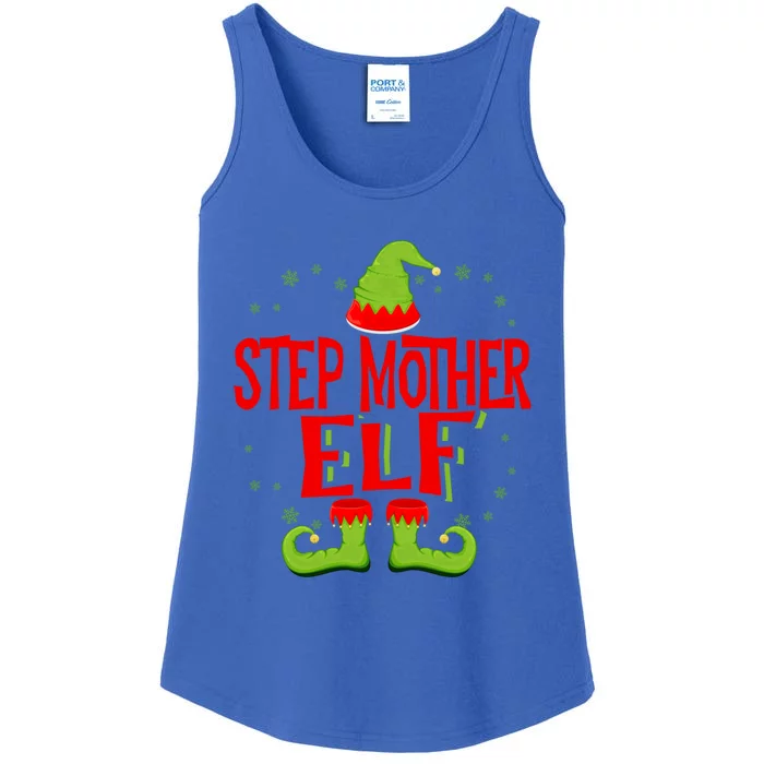 Step Mother Elf Matching Family Christmas Gift Ladies Essential Tank