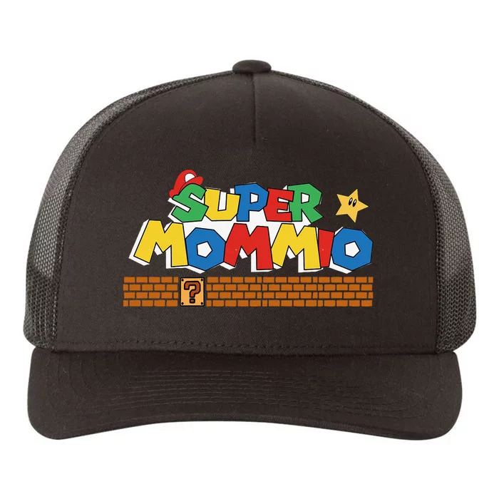 Super Mommio Funny Mommy Mother Video Gaming Lover Yupoong Adult 5-Panel Trucker Hat