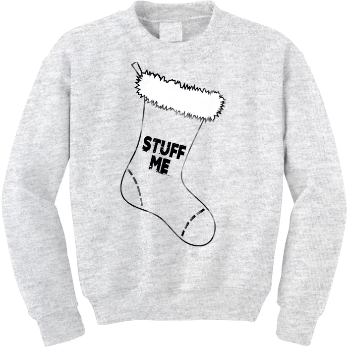 Stuff Me Funny Christmas Stocking Kids Sweatshirt