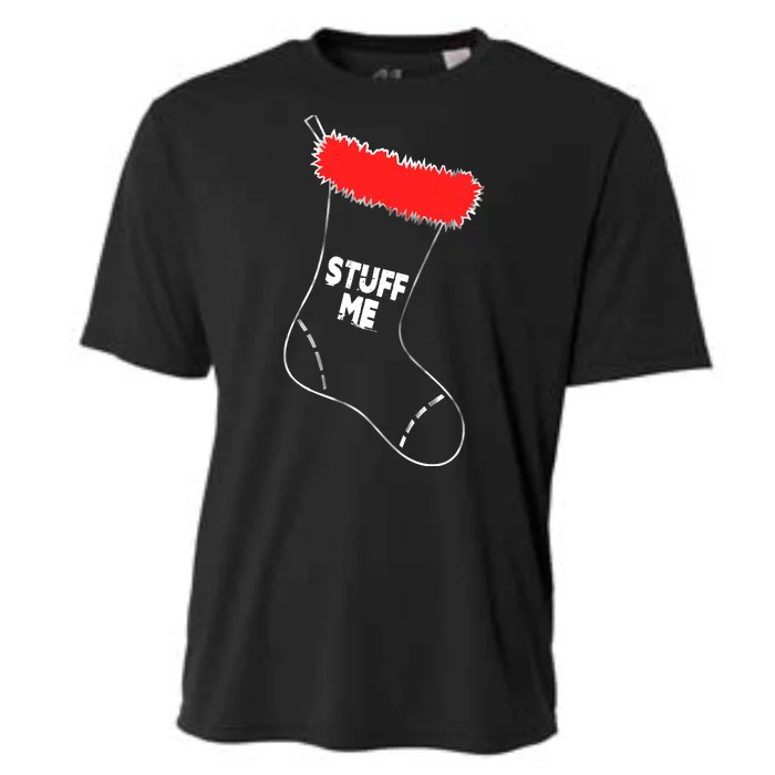 Stuff Me Funny Christmas Stocking Cooling Performance Crew T-Shirt