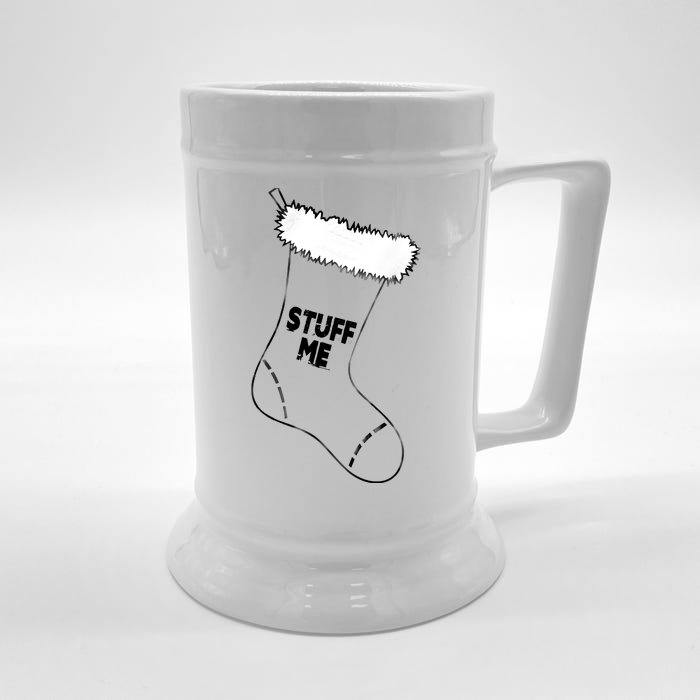 Stuff Me Funny Christmas Stocking Front & Back Beer Stein