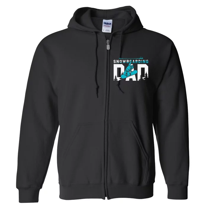 Snowboard My Favorite Snowboarding Buddies Call Me Dad Full Zip Hoodie