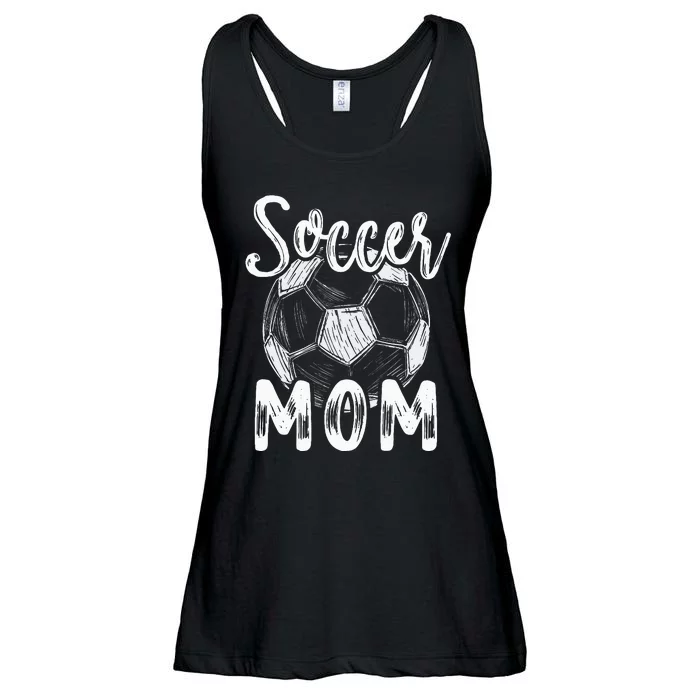 Soccer Mom For Women Family Matching Team Player Soccer Ball Ladies Essential Flowy Tank