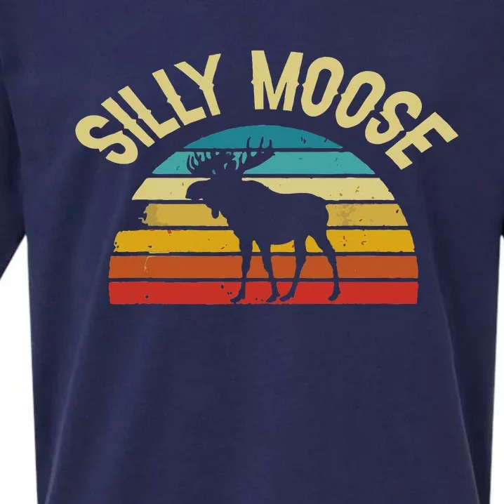 Silly Moose Funny Word Pun Funny Quotes Sayings Joke Humor Sueded Cloud Jersey T-Shirt