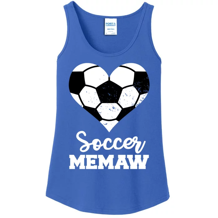 Soccer Memaw Funny Soccer Player Memaw Funny Gift Ladies Essential Tank