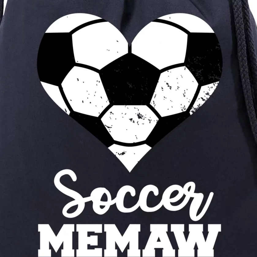 Soccer Memaw Funny Soccer Player Memaw Funny Gift Drawstring Bag