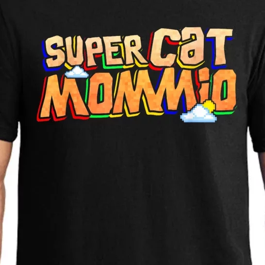 SuperCat Mommio Funny Gift For Mommy Mothers Day Outfits Pajama Set