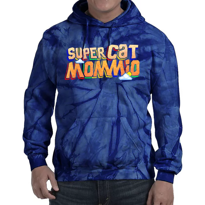 SuperCat Mommio Funny Gift For Mommy Mothers Day Outfits Tie Dye Hoodie