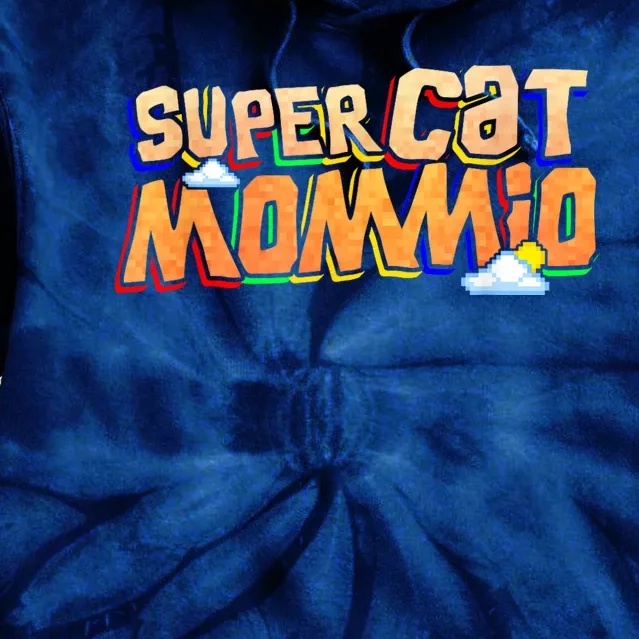 SuperCat Mommio Funny Gift For Mommy Mothers Day Outfits Tie Dye Hoodie