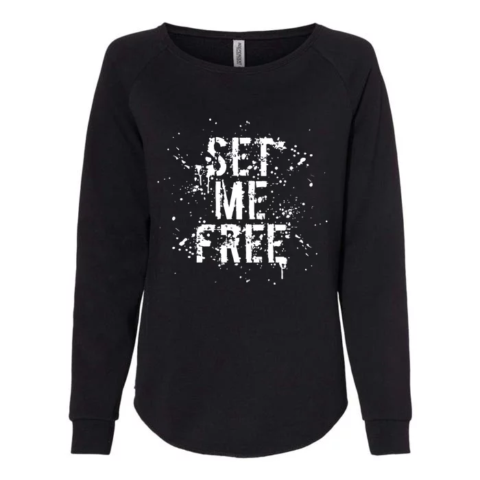 Set Me Free Womens California Wash Sweatshirt