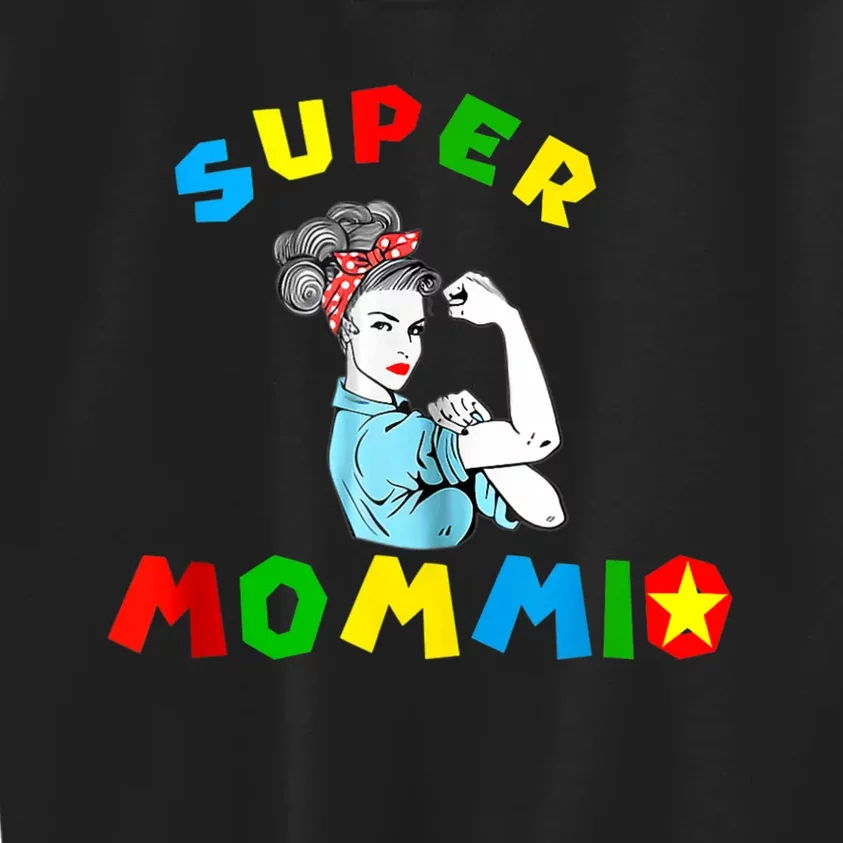 Super Mommio Funny Mommy Mothers Day Kids Sweatshirt