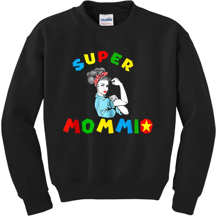 Super Mommio Funny Mommy Mothers Day Kids Sweatshirt