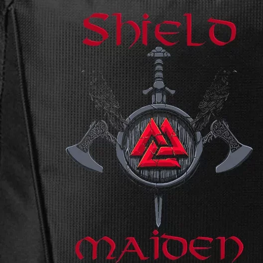 Shield Maiden Female Viking Warrior Strong Woman City Backpack