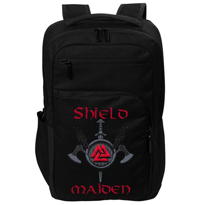 Shield Maiden Female Viking Warrior Strong Woman Impact Tech Backpack