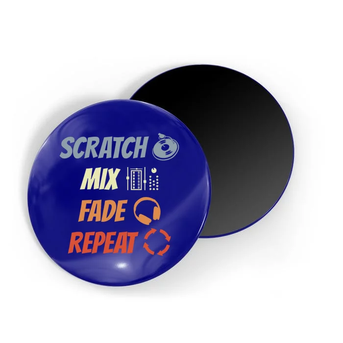 Scratch Mix Fade Repeat Disc Jockey Dj Gift Magnet