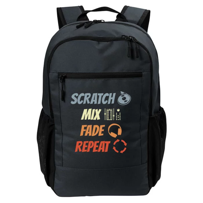 Scratch Mix Fade Repeat Disc Jockey Dj Gift Daily Commute Backpack