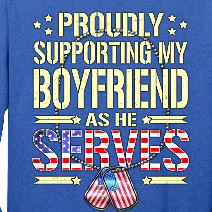 Support My Friend As He Serves Proud Army Friend Gift Tall Long Sleeve T-Shirt