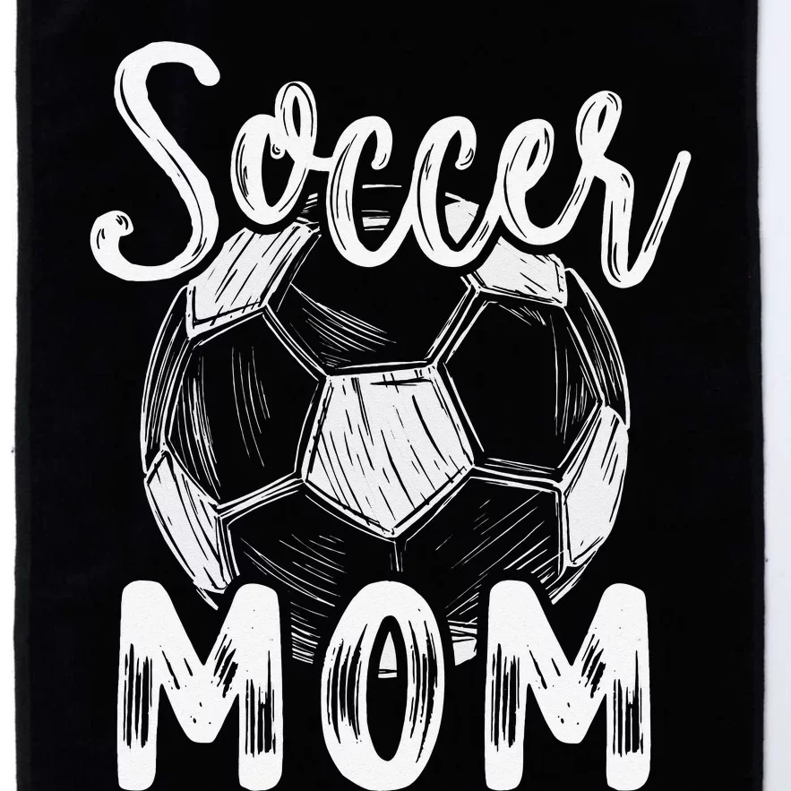 Soccer Mom For  Family Matching Team Player Soccer Ball Platinum Collection Golf Towel