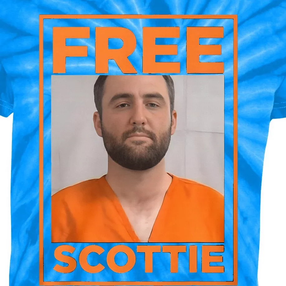 S Mugshot Free Scottie Kids Tie-Dye T-Shirt