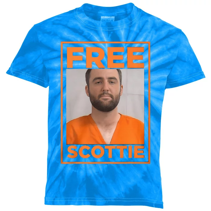 S Mugshot Free Scottie Kids Tie-Dye T-Shirt