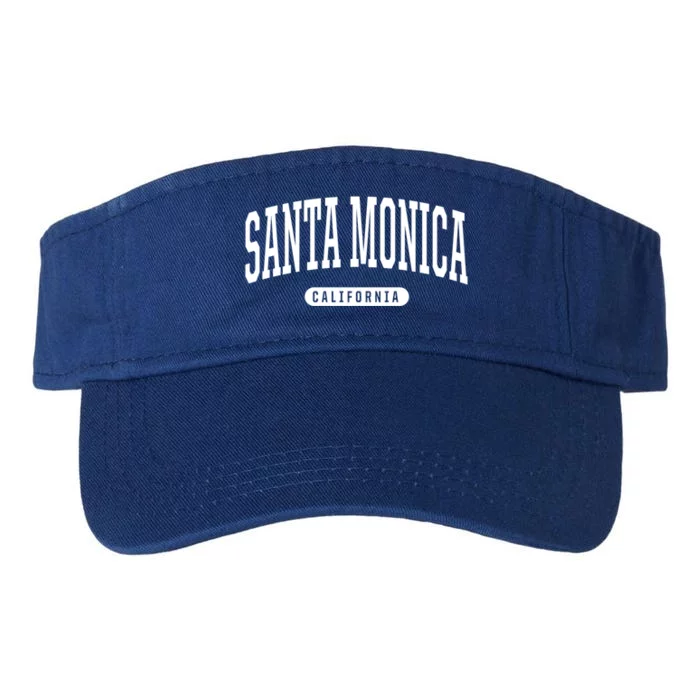 Santa Monica Funny Gift College University Style Ca Valucap Bio-Washed Visor