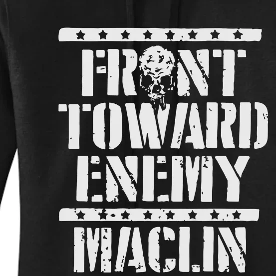 Steve Maclin Front Toward Enemy Women's Pullover Hoodie