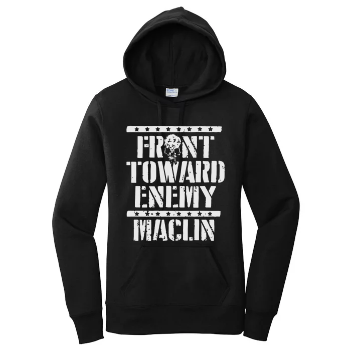 Steve Maclin Front Toward Enemy Women's Pullover Hoodie