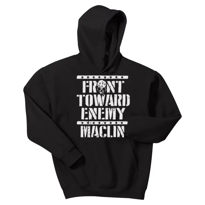 Steve Maclin Front Toward Enemy Kids Hoodie