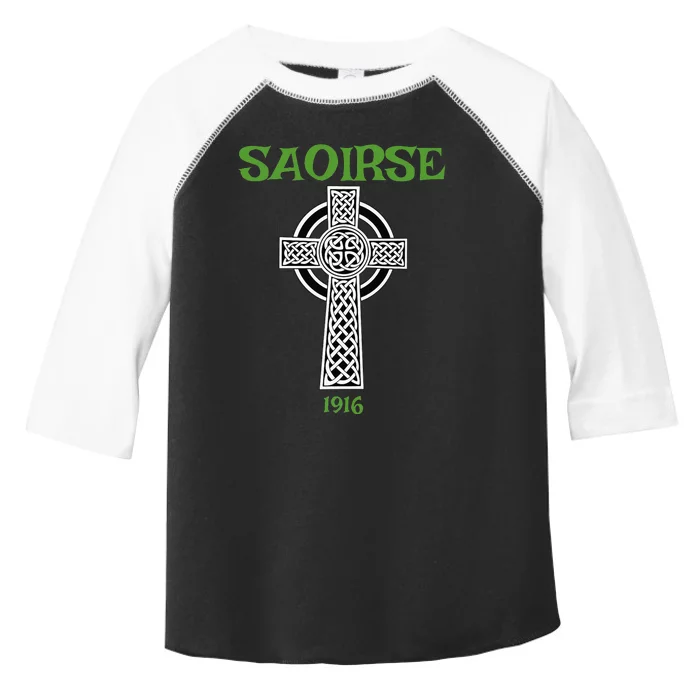 Saoirse meaning Freedom Irish Republican With Celtic Cross Toddler Fine Jersey T-Shirt