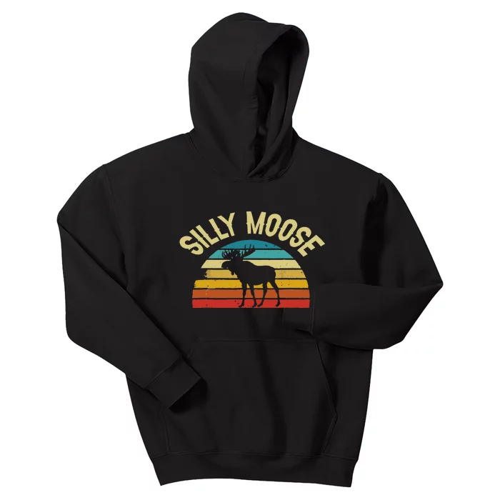 Silly Moose Funny Word Pun Kids Hoodie