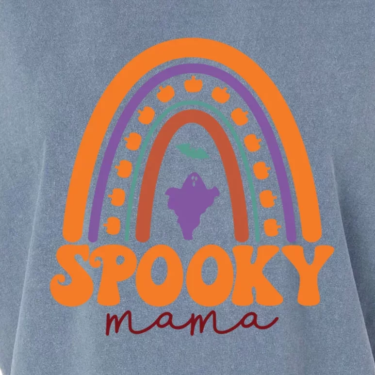 Spooky Mama Funny Halloween Mom Mother Mommy Funny Gift Garment-Dyed Women's Muscle Tee