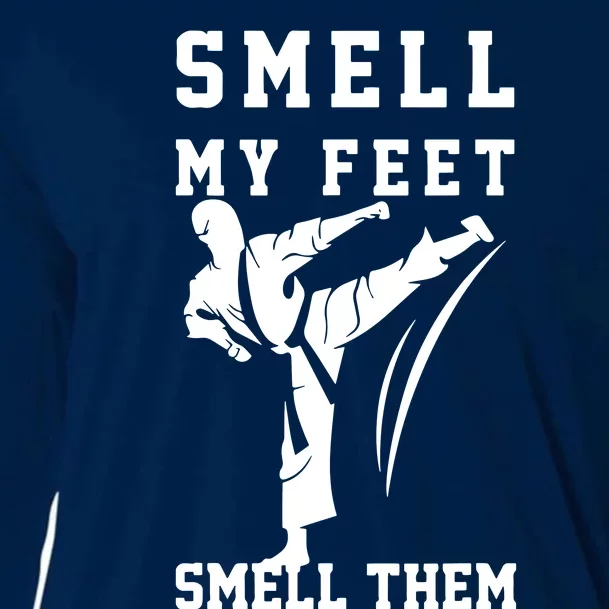 Smell My Feet Funny Taekwondo Cooling Performance Long Sleeve Crew