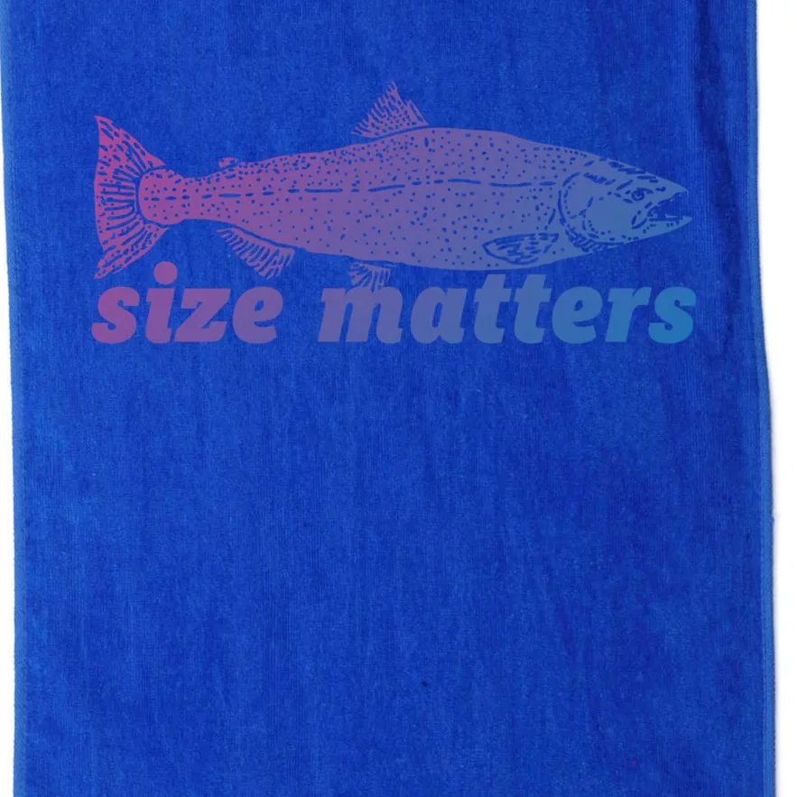 Size Matters Funny Fishing Fisher Funny Novelty Funny Gift Platinum Collection Golf Towel