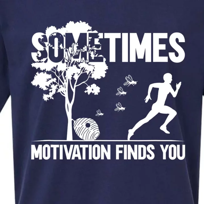 Sometimes Motivation Finds You Sueded Cloud Jersey T-Shirt